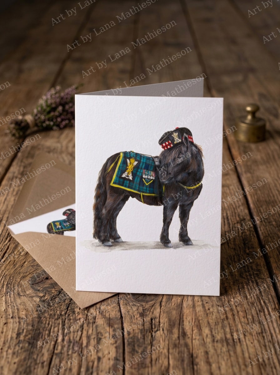 Cruachan design on an A6 greeting card.