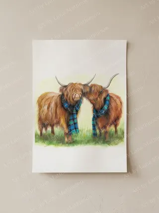 Downtown Duirinish design on an A1 scenic poster.