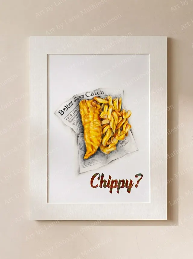 fish-supper-mounted-fine-art-print