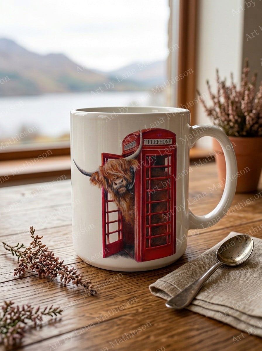 Got 10p? design on a ceramic mug.