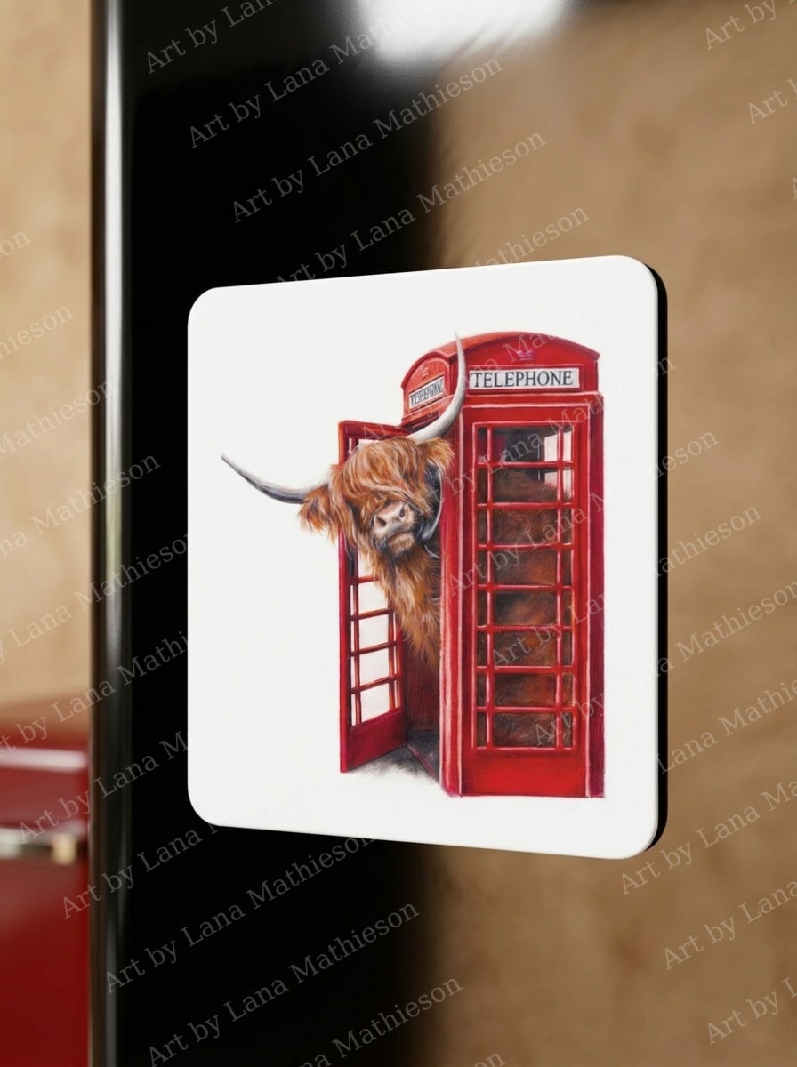 Got 10p? design on a fridge magnet.