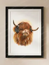 highland-beats-mounted-fine-art-print