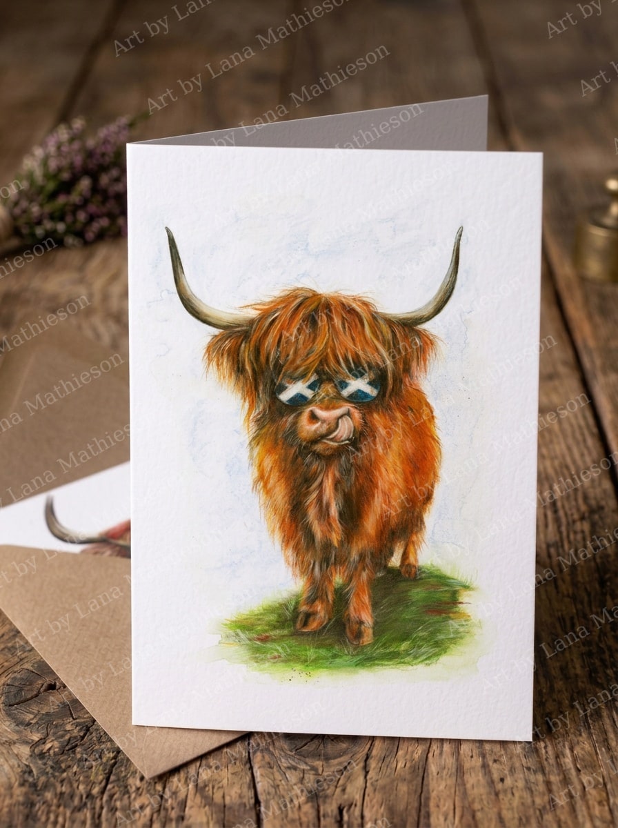 Keep it Coool design on an A6 greeting card.
