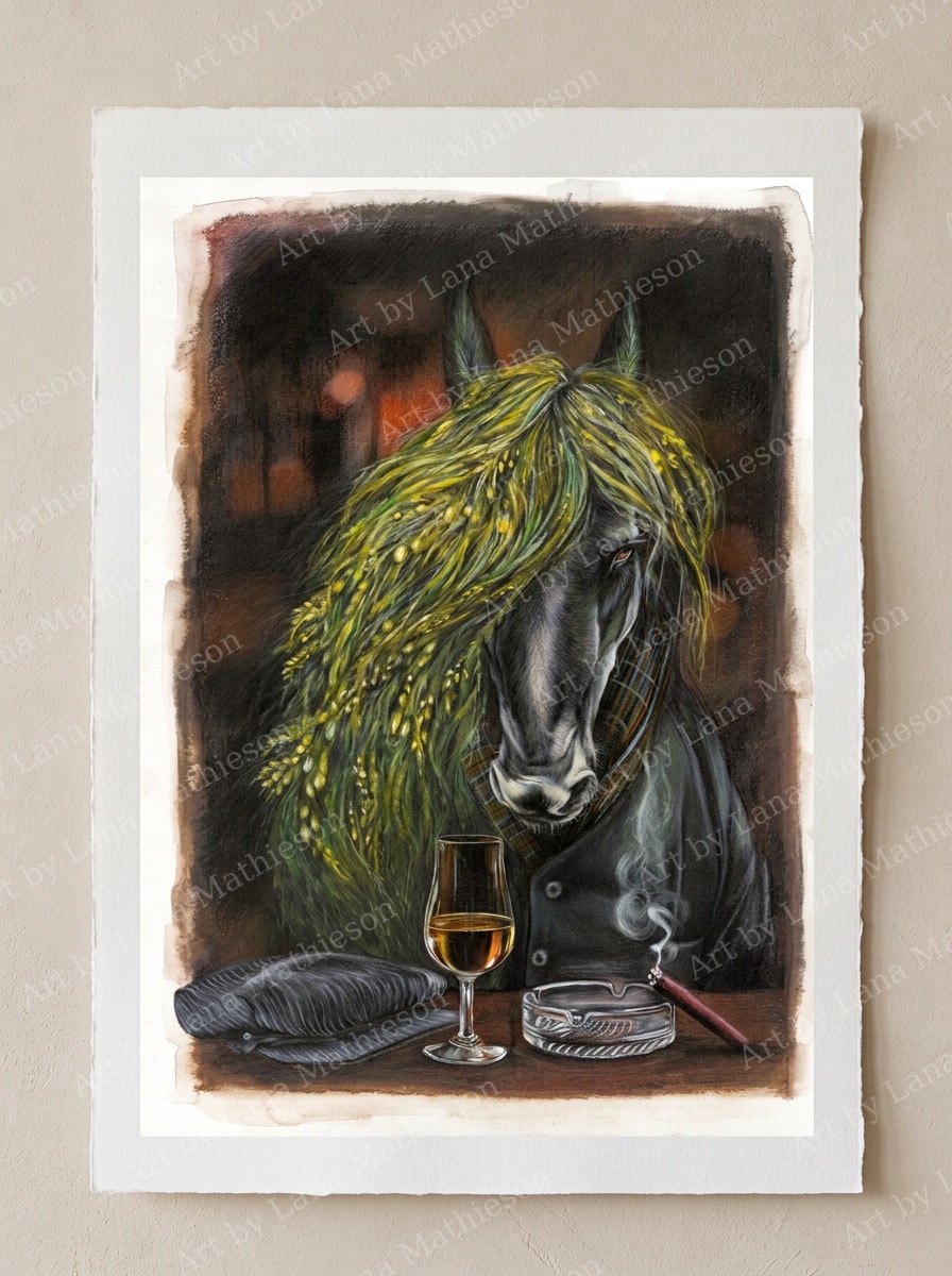 Kelpie design on an A1 scenic poster.
