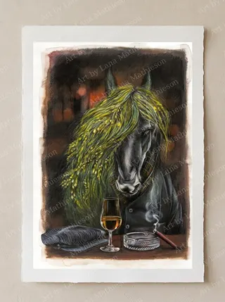 Kelpie design on an A1 scenic poster.