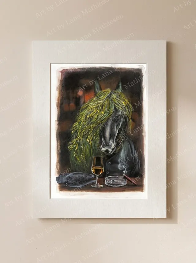 kelpie-mounted-fine-art-print