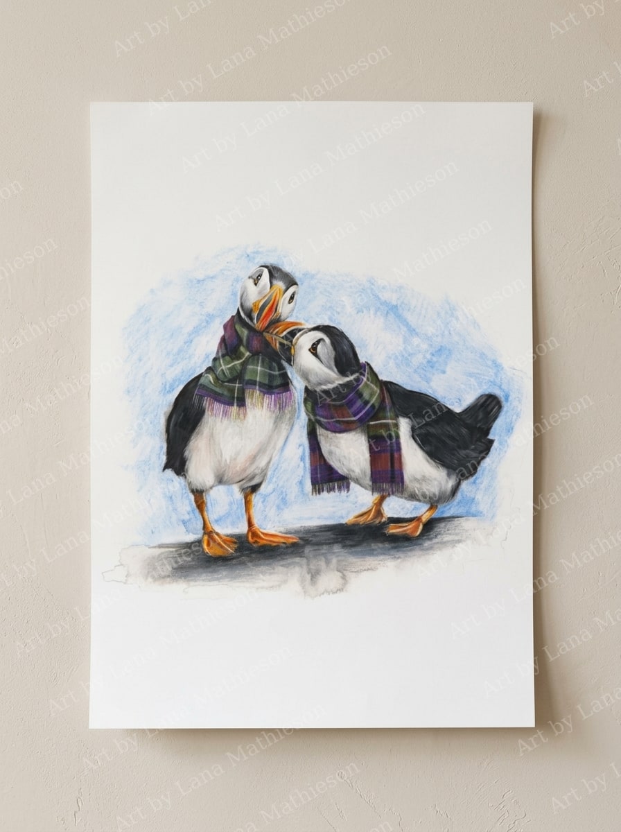 Love on Skye design on an A1 scenic poster.
