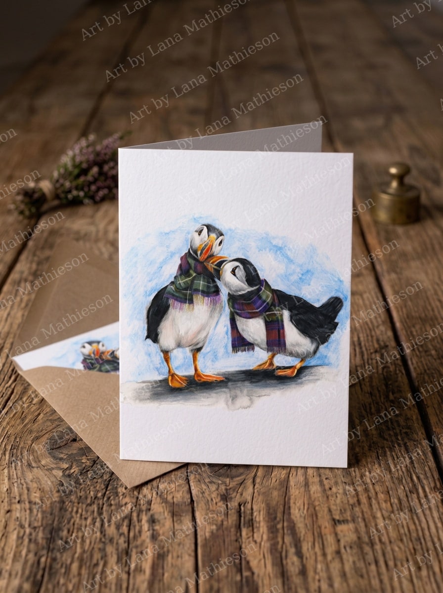Love on Skye design on an A6 greeting card.