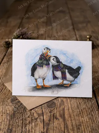 Love on Skye design on an A6 greeting card.