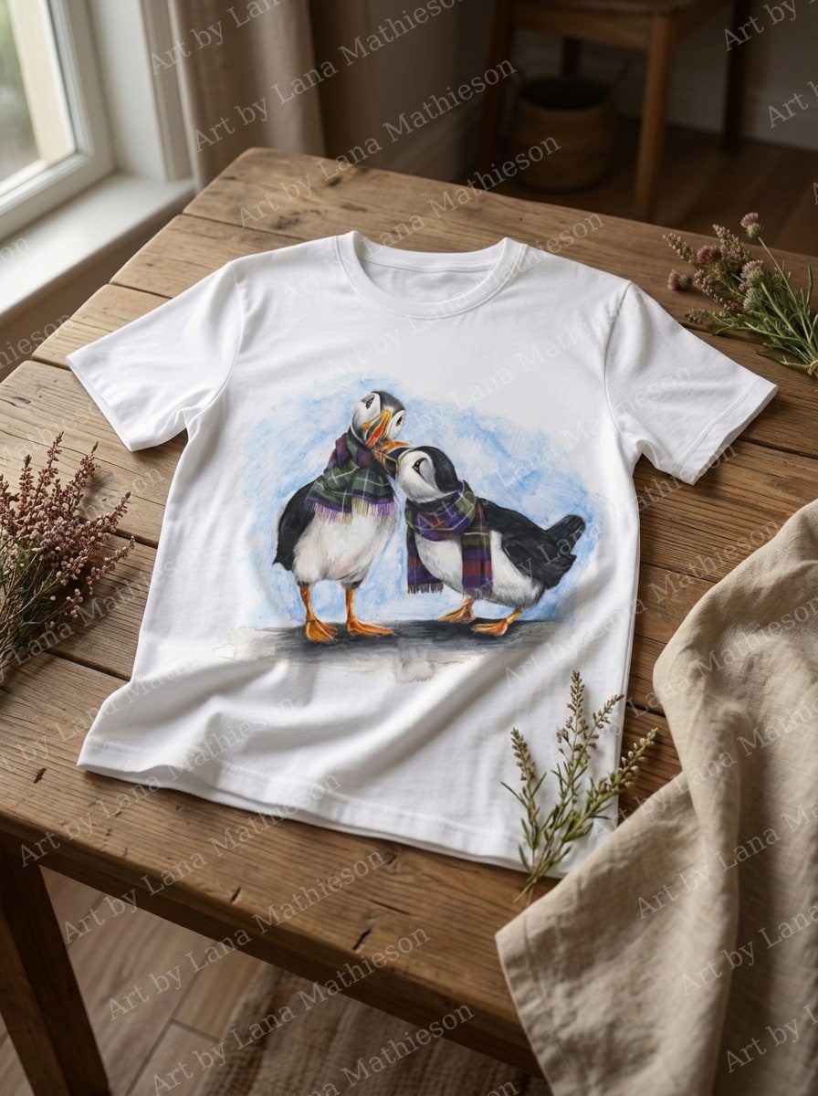 Love on Skye design on a T-shirt.