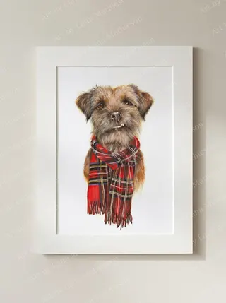 Murray design on a mounted fine art print.