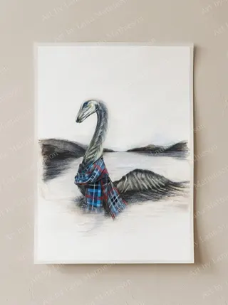 Nessie design on an A1 scenic poster.