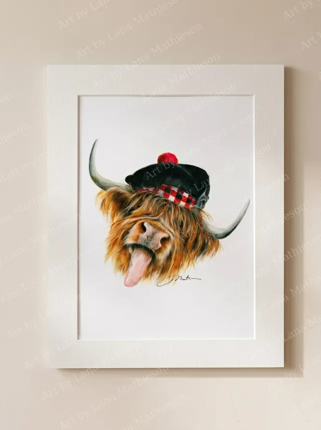 och-aye-the-coo-mounted-fine-art-print
