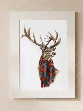 Pride design on a mounted fine art print.