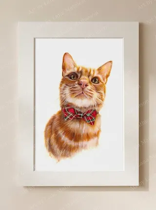 Rupert of Gloucestershire design on a mounted fine art print.