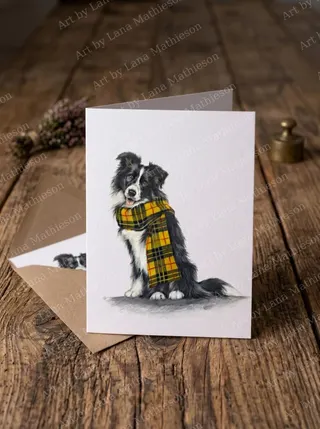 Skye MacLeod design on an A6 greeting card.