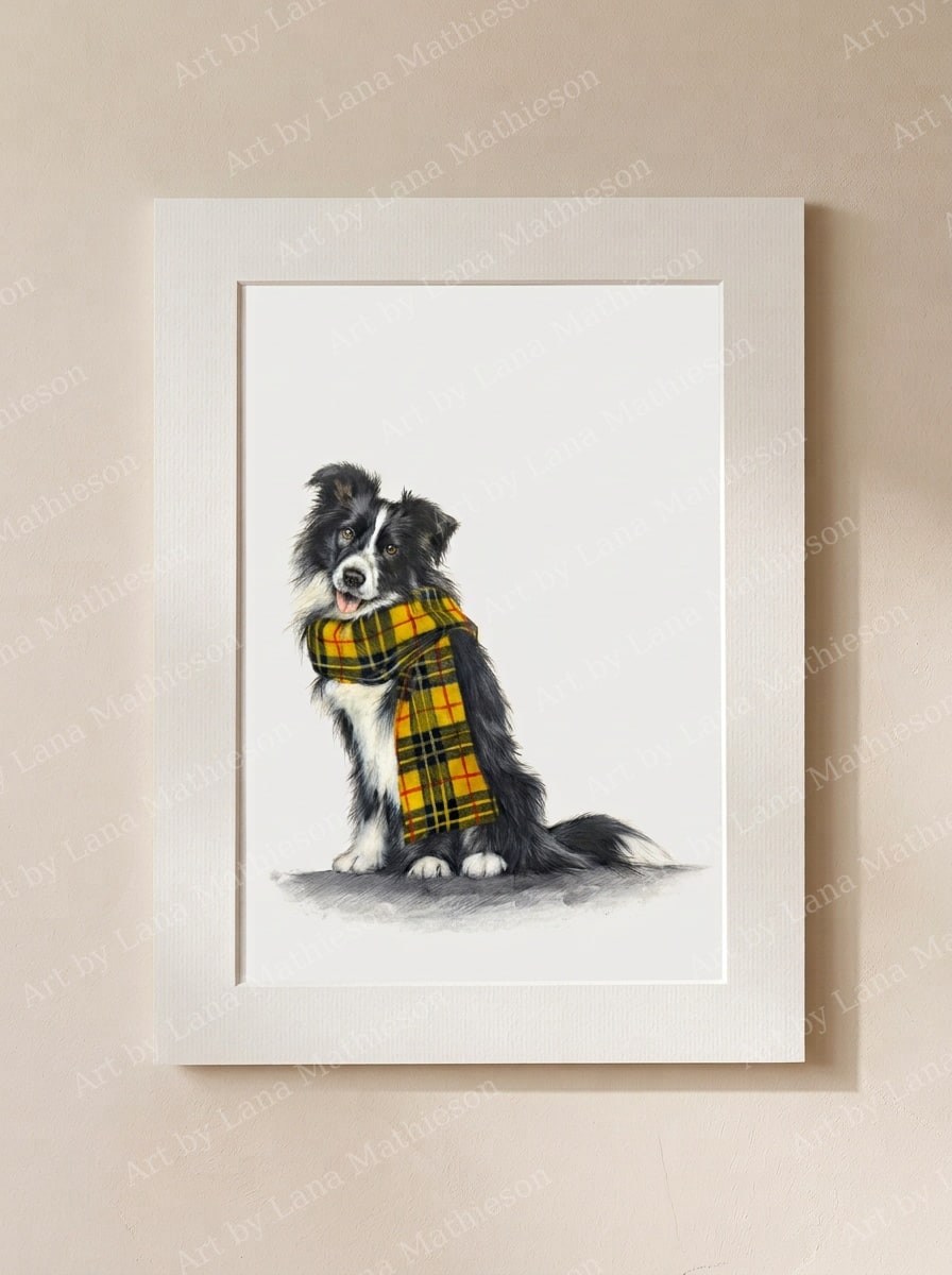 Skye MacLeod design on a mounted fine art print.