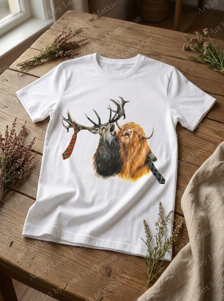 Stag Night design on a T-shirt.