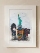 tartan-day-parade-mounted-fine-art-print