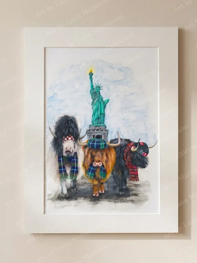 tartan-day-parade-mounted-fine-art-print