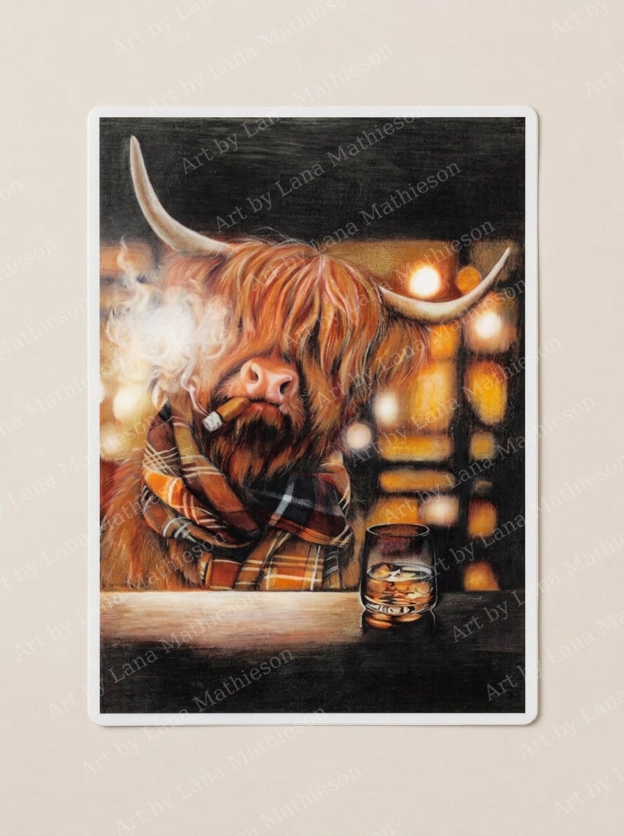 The Drovers Inn design on a waterproof outdoor sticker.