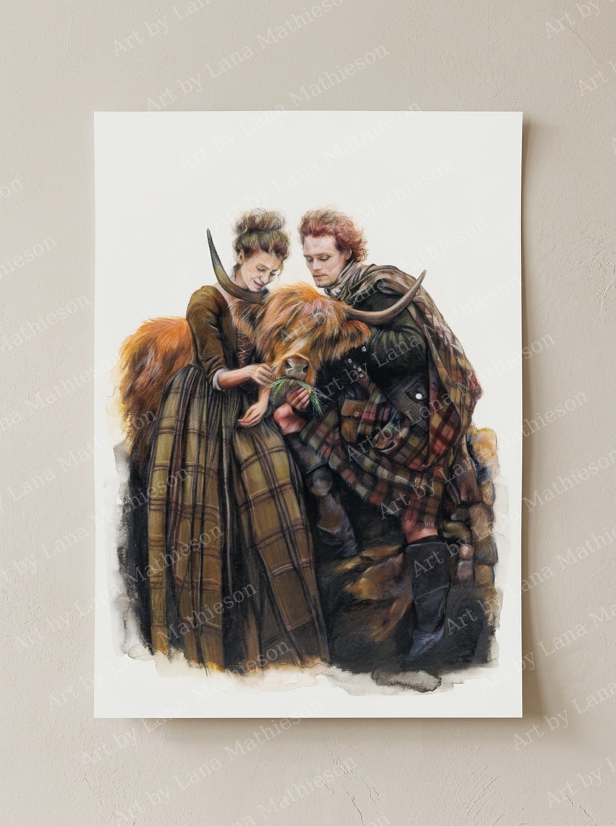 The Ginger Jacobite design on an A1 scenic poster.