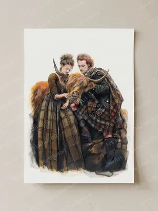 The Ginger Jacobite design on an A1 scenic poster.