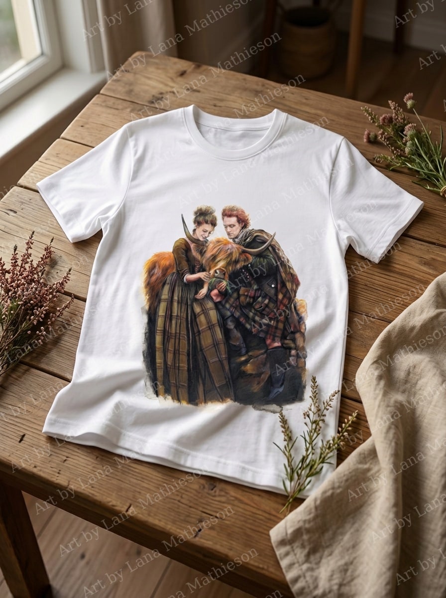 The Ginger Jacobite design on a T-shirt.
