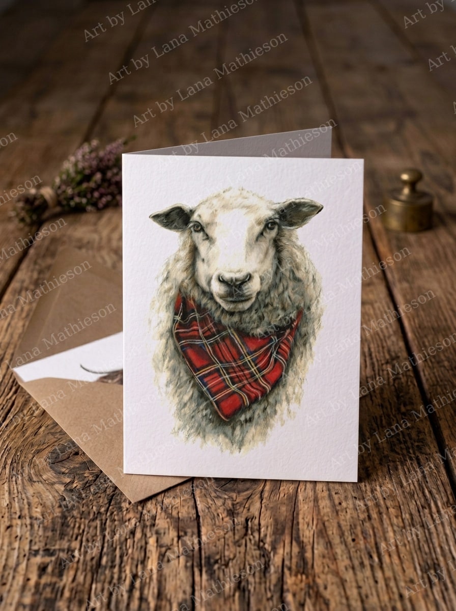 The Great Chieftain design on an A6 greeting card.