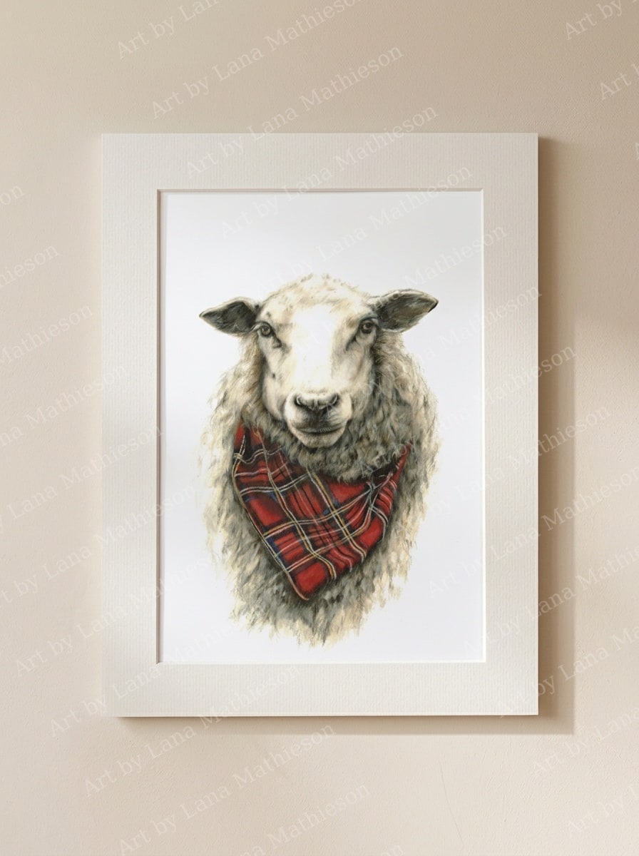 The Great Chieftain design on a mounted fine art print.