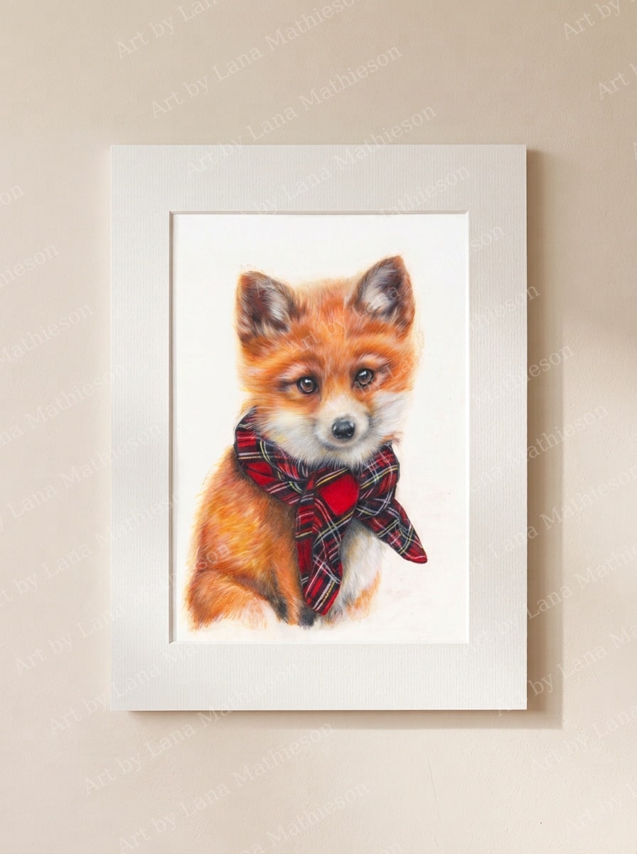 The Kirkfieldbank Cub design on a mounted fine art print.