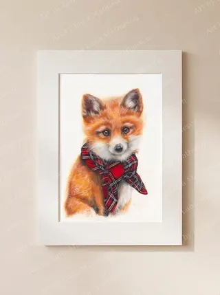The Kirkfieldbank Cub design on a mounted fine art print.