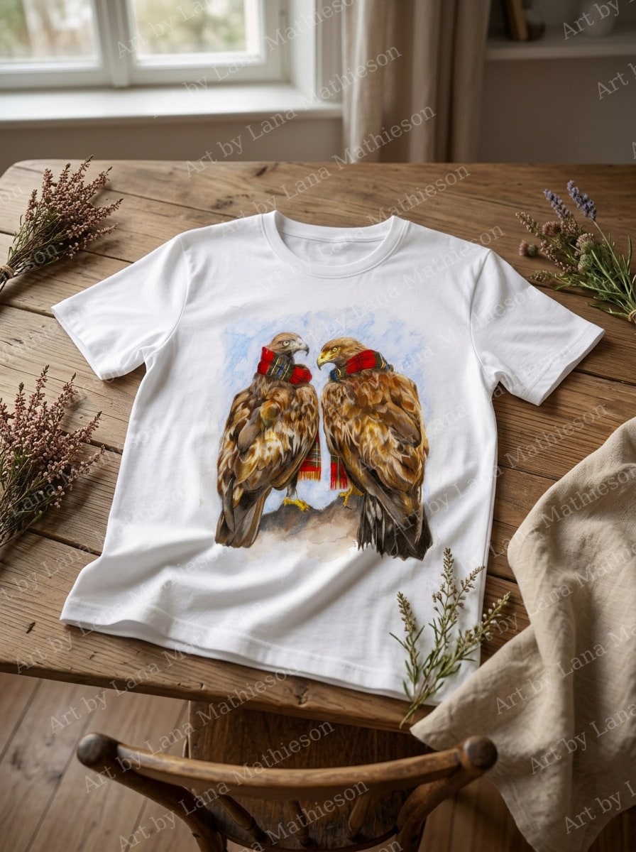 The Macleans of Mull design on a T-shirt.