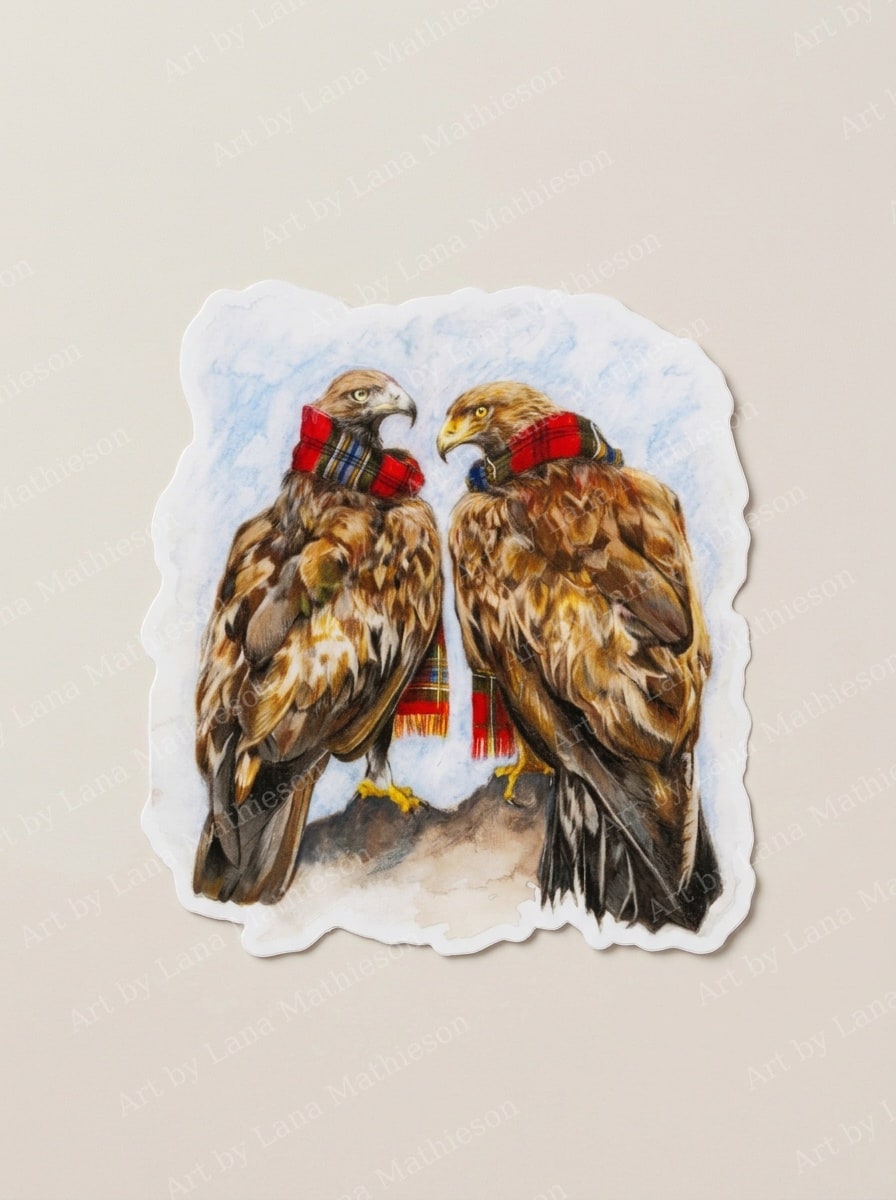 The Macleans of Mull design on a waterproof outdoor sticker.