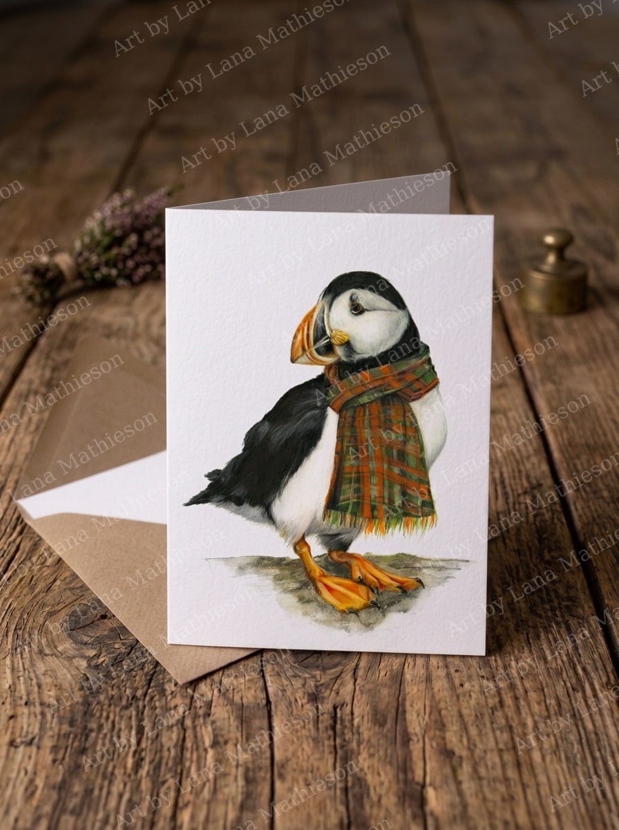The Nova Scotian design on an A6 greeting card.