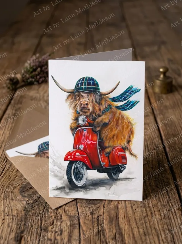 the-road-to-barga-greeting-card-a6