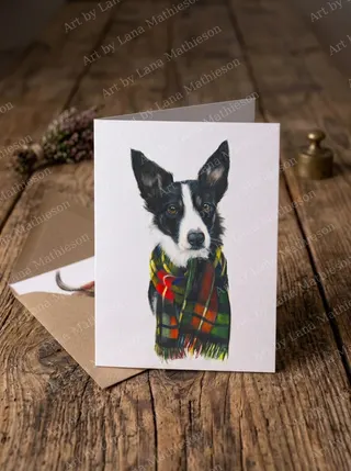 The Sweetness of Glasgow design on an A6 greeting card.