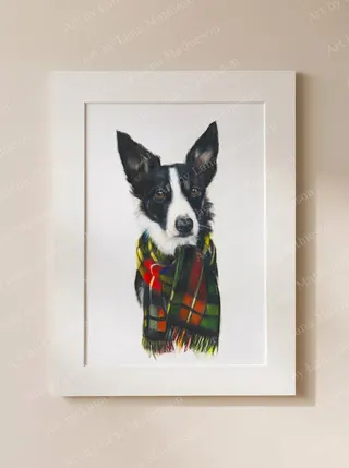 The Sweetness of Glasgow design on a mounted fine art print.