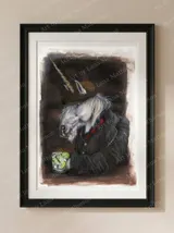 the-unicorn-legend-mounted-fine-art-print