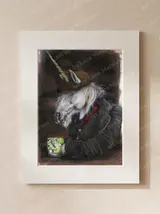 the-unicorn-legend-mounted-fine-art-print