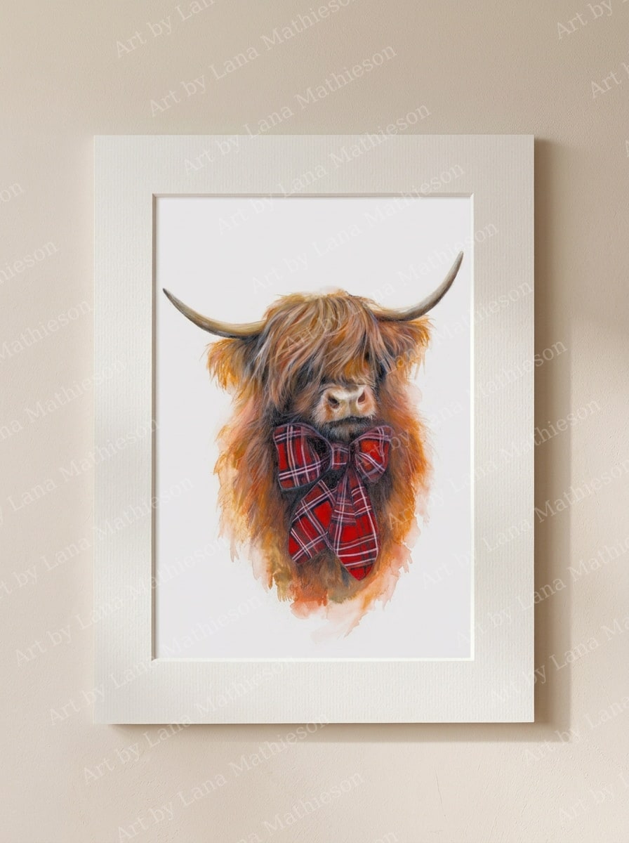 Wee Coo for You design on a mounted fine art print.